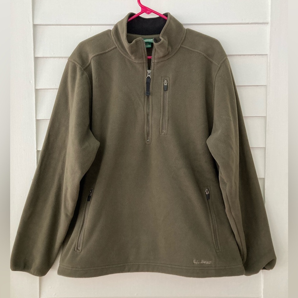 L.L. Bean | Men’s Quarter Zip Pullover Fleece Size Medium